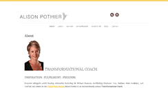 Desktop Screenshot of alisonpothier.com